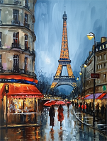 Tour Eiffel 5d Diy Kits Broderie Diamant Diamond Painting MJ8355