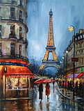 Tour Eiffel 5d Diy Kits Broderie Diamant Diamond Painting MJ8355