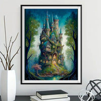 Château 5d Diy Kits Broderie Diamant Diamond Painting MJ8374