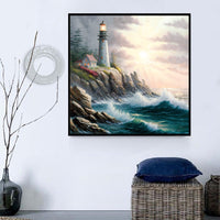 Phare 5d Diy Kits Broderie Diamant Diamond Painting MJ8420