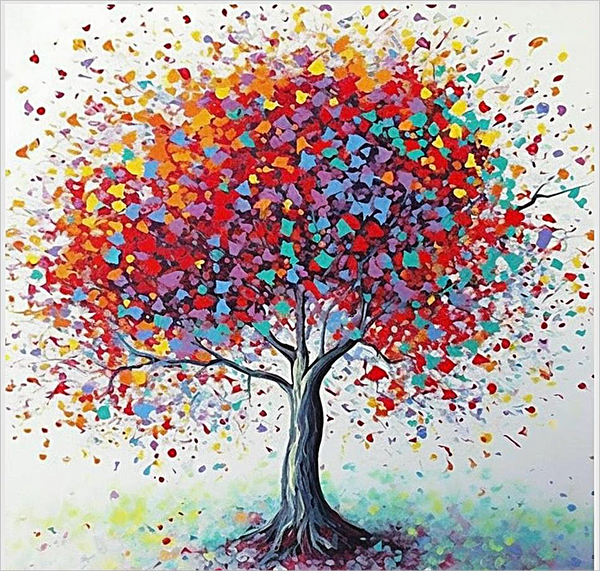 Arbre 5d Diy Kits Broderie Diamant Diamond Painting MJ8652