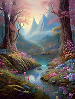 Nature 5d Diy Kits Broderie Diamant Diamond Painting MJ8864