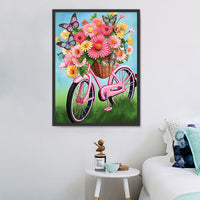 Bicyclette 5d Diy Kits Broderie Diamant Diamond Painting MJ8972