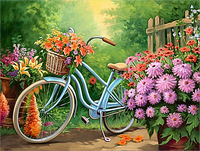 Bicyclette 5d Diy Kits Broderie Diamant Diamond Painting MJ8975