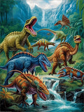 Dinosaure 5D Diy Kits Broderie Diamant Diamond Painting MJ9720