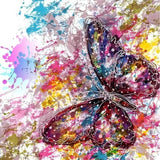 Papillon 5D Kit Broderie Diamant Diamond Painting QB5497