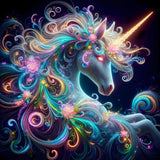 Licorne 5d Diy Kit Broderie Diamant Diamond Painting FL7511