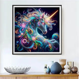 Licorne 5d Diy Kit Broderie Diamant Diamond Painting FL7511