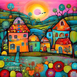 Dessin Animé 5d Diy Kit Broderie Diamant Diamond Painting FL7647