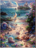 Plage 5D Diy Kit Broderie Diamant Diamond Painting F4515