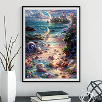 Plage 5D Diy Kit Broderie Diamant Diamond Painting F4515