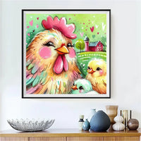 Poulet 5d Diy Kits Broderie Diamant Diamond Painting FL2098