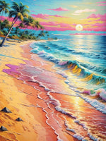 Plage 5D Diy Kit Broderie Diamant Diamond Painting FL2201