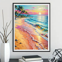 Plage 5D Diy Kit Broderie Diamant Diamond Painting FL2201