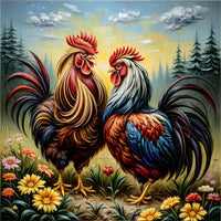 Poulet 5d Diy Kit Broderie Diamant Diamond Painting FL3257