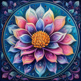 Lotus - 5D Kit Broderie Diamant Diamond Painting FL7988