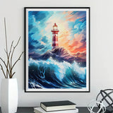 Phare 5D Kit Broderie Diamant Diamond Painting FL3683