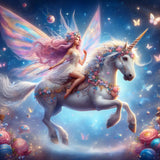 Licorne 5d Diy Kit Broderie Diamant Diamond Painting FL7512