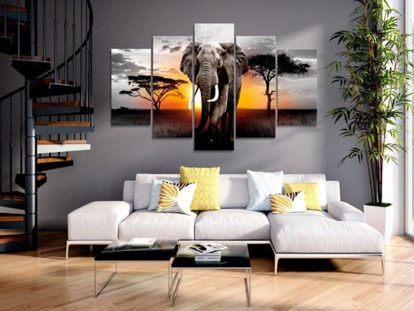 Kit Diamant Peinture 5D « Éléphant Lisant Le Journal » - 30x40 Cm - Loisir Créatif Pour Adultes Et Débutants