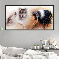 Animal et humain 5d Diy Kits Broderie Diamant Diamond Painting DS50456815