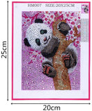 Panda De Forme Spéciale - 5D Kit Broderie Diamants/Diamond Painting HD9041