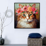 Chat 5d Diy Kits Broderie Diamant Diamond Painting MJ1033