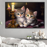 Chat 5d Diy Kits Broderie Diamant Diamond Painting MJ1069