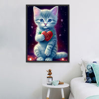 Chat 5d Diy Kits Broderie Diamant Diamond Painting MJ1146