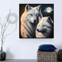Loup 5d Diy Kits Broderie Diamant Diamond Painting MJ1396