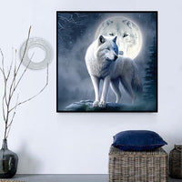 Loup 5d Diy Kits Broderie Diamant Diamond Painting MJ1404