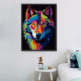 Loup 5d Diy Kits Broderie Diamant Diamond Painting MJ1418