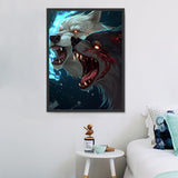 Loup 5d Diy Kits Broderie Diamant Diamond Painting MJ1427