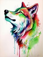 Loup 5d Diy Kits Broderie Diamant Diamond Painting MJ1461