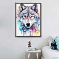 Loup 5d Diy Kits Broderie Diamant Diamond Painting MJ1469