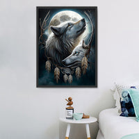 Loup 5d Diy Kits Broderie Diamant Diamond Painting MJ1480