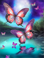 Papillon 5d Diy Kits Broderie Diamant Diamond Painting MJ1581