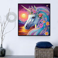 Licorne 5d Diy Kits Broderie Diamant Diamond Painting MJ1644