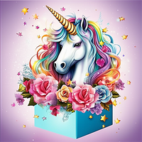 Licorne 5d Diy Kits Broderie Diamant Diamond Painting MJ1646