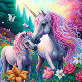 Licorne 5d Diy Kits Broderie Diamant Diamond Painting MJ1652