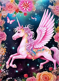 Licorne 5d Diy Kits Broderie Diamant Diamond Painting MJ1667