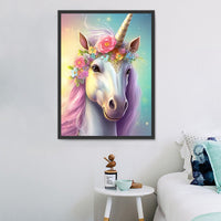 Licorne 5d Diy Kits Broderie Diamant Diamond Painting MJ1686