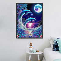 Dauphin 5d Diy Kits Broderie Diamant Diamond Painting MJ1745