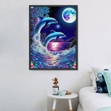 Dauphin 5d Diy Kits Broderie Diamant Diamond Painting MJ1745