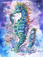Hippocampe 5d Diy Kits Broderie Diamant Diamond Painting MJ1852