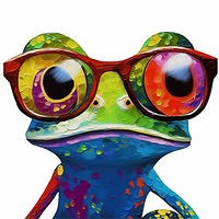 Grenouille 5d Diy Kits Broderie Diamant Diamond Painting MJ1910