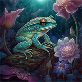 Grenouille 5d Diy Kits Broderie Diamant Diamond Painting MJ1912