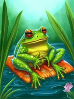 Grenouille 5d Diy Kits Broderie Diamant Diamond Painting MJ1922