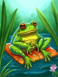 Grenouille 5d Diy Kits Broderie Diamant Diamond Painting MJ1922