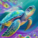 Tortue 5d Diy Kits Broderie Diamant Diamond Painting MJ1975