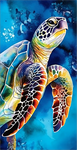 Tortue 5d Diy Kits Broderie Diamant Diamond Painting MJ1981